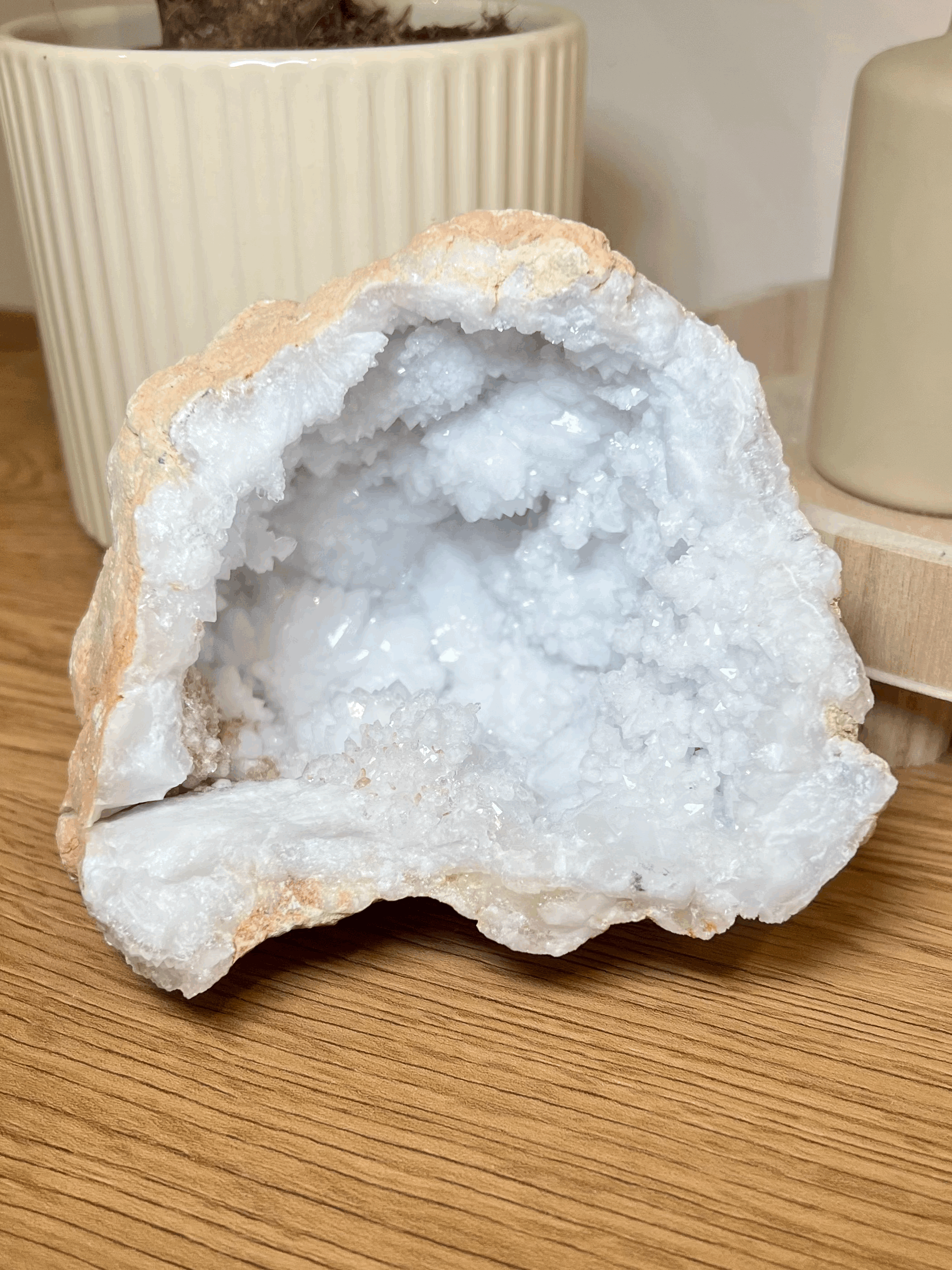 White Quartz Geode