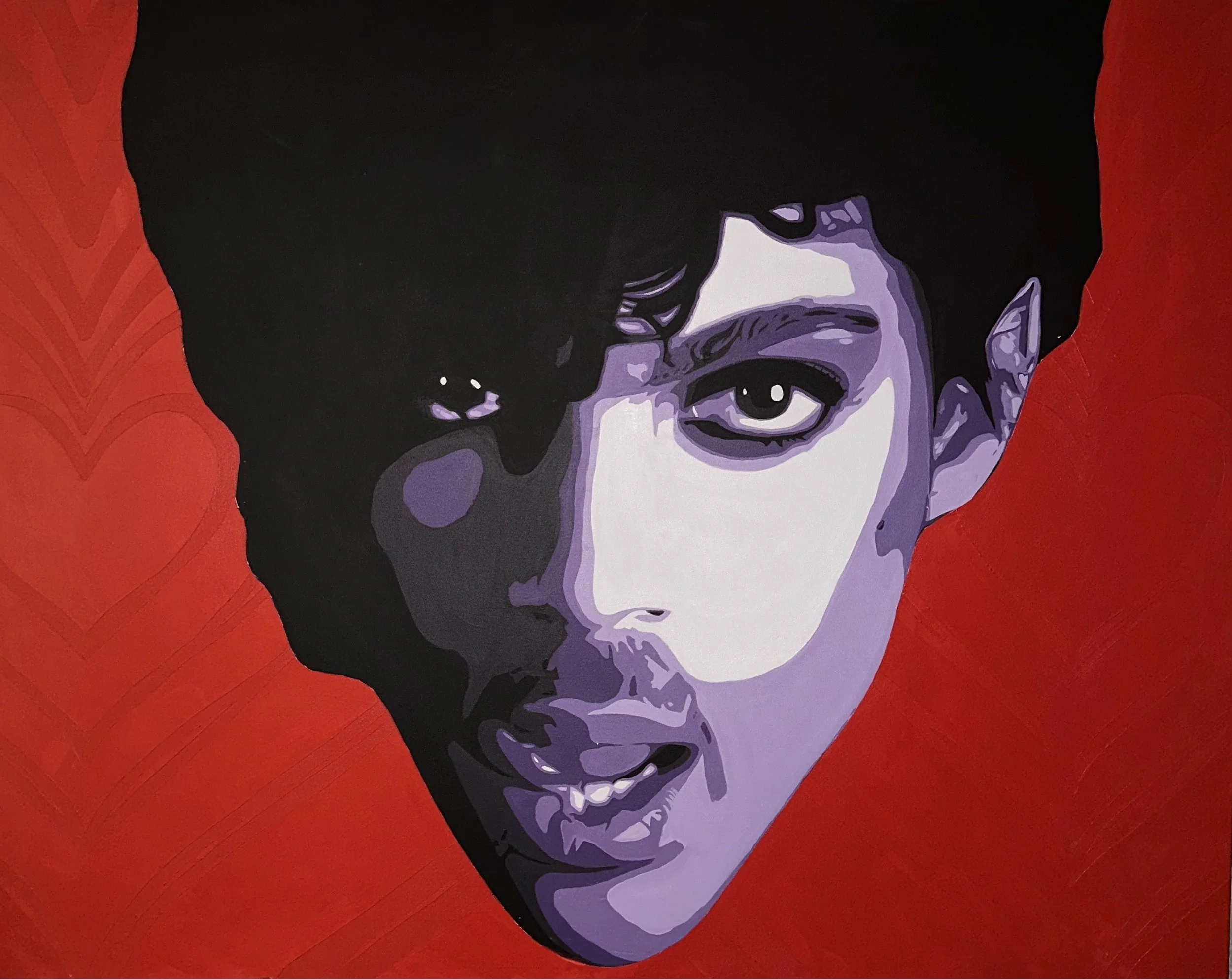  Prince  | Acrylic on canvas | 48" x 60"