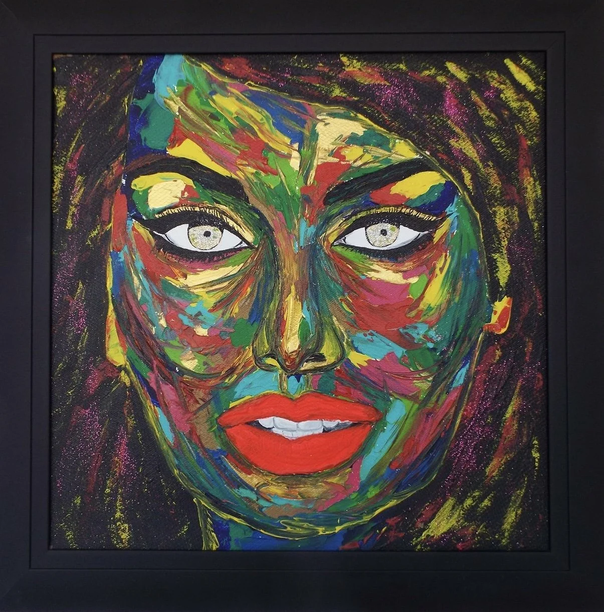  Sophia  | Acrylic on canvas panel | 24" x 24"