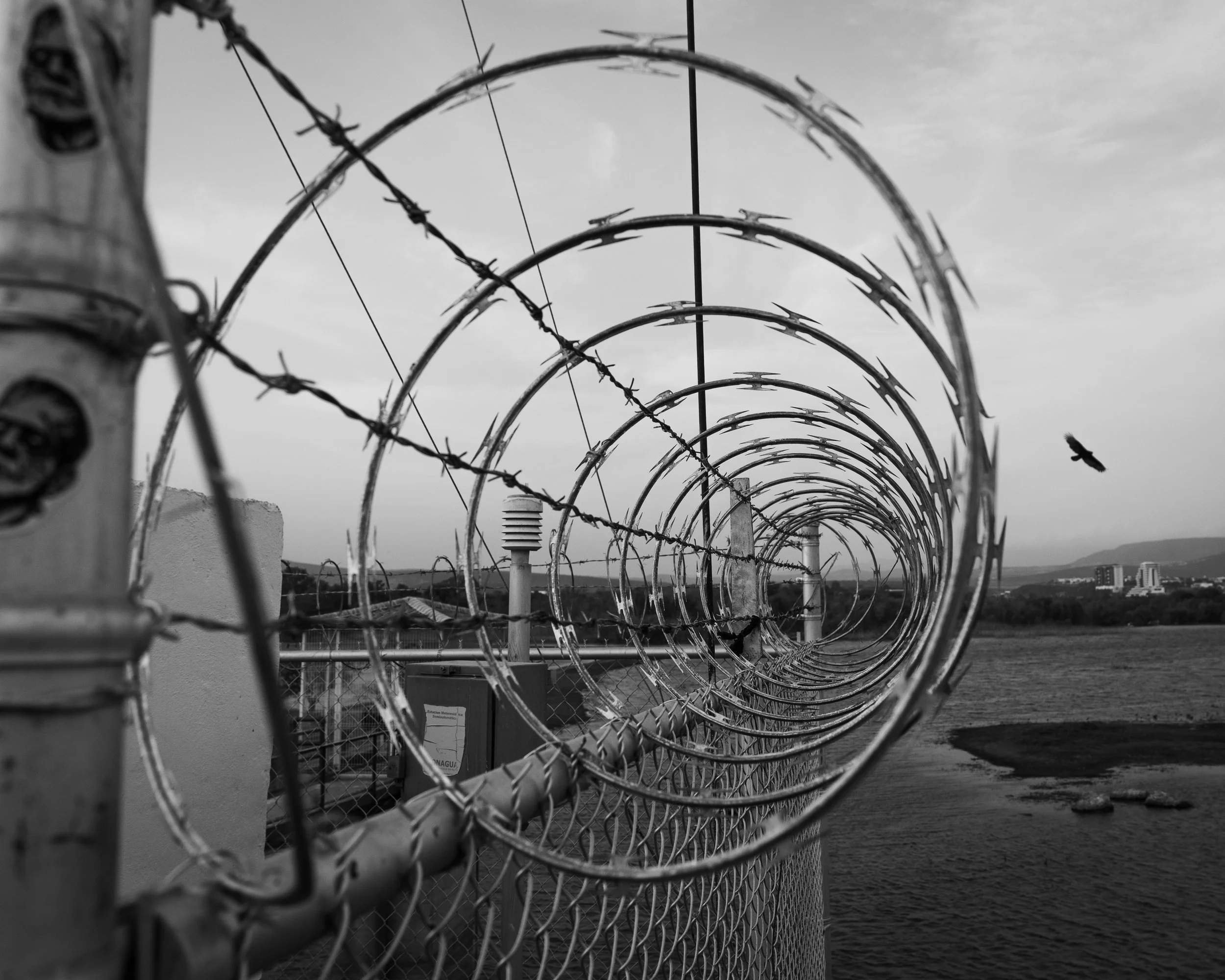 Fotografía artística de malla ciclónica. (c) 2026 Héctor Obregón