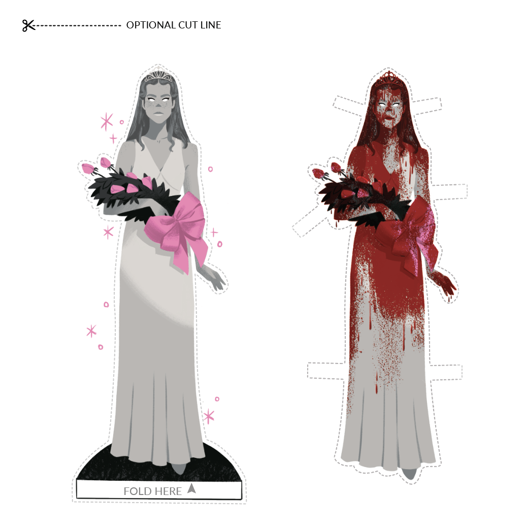 Carrie Paper Doll