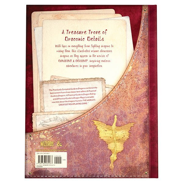 Back cover of The Practically Complete Guide to Dragons