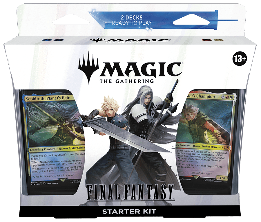 Magic Final Fantasy 7 Starter Kit white box with black text.