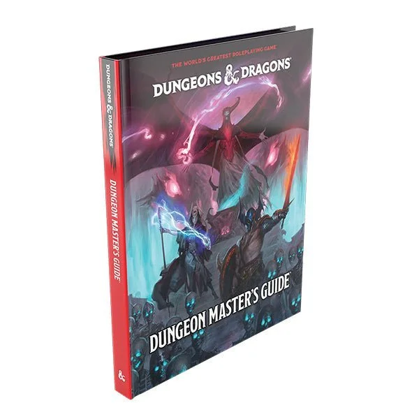 Sideview of D & D 2024 Dungeon Master's Guide.