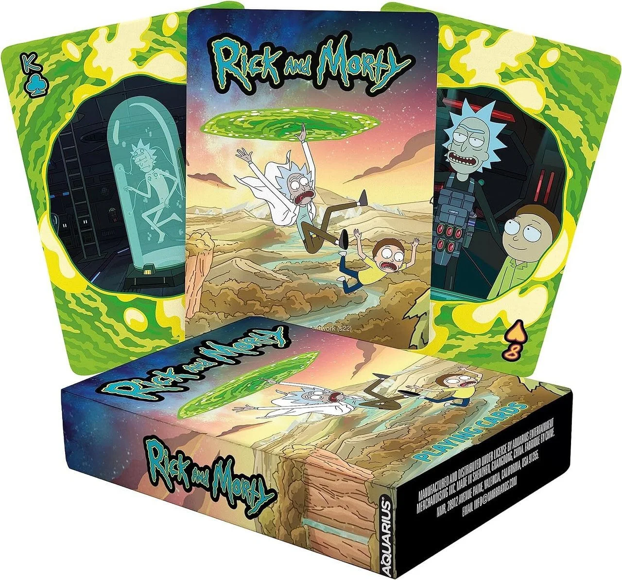 Rick and Morty Themed Standard Playing Cards