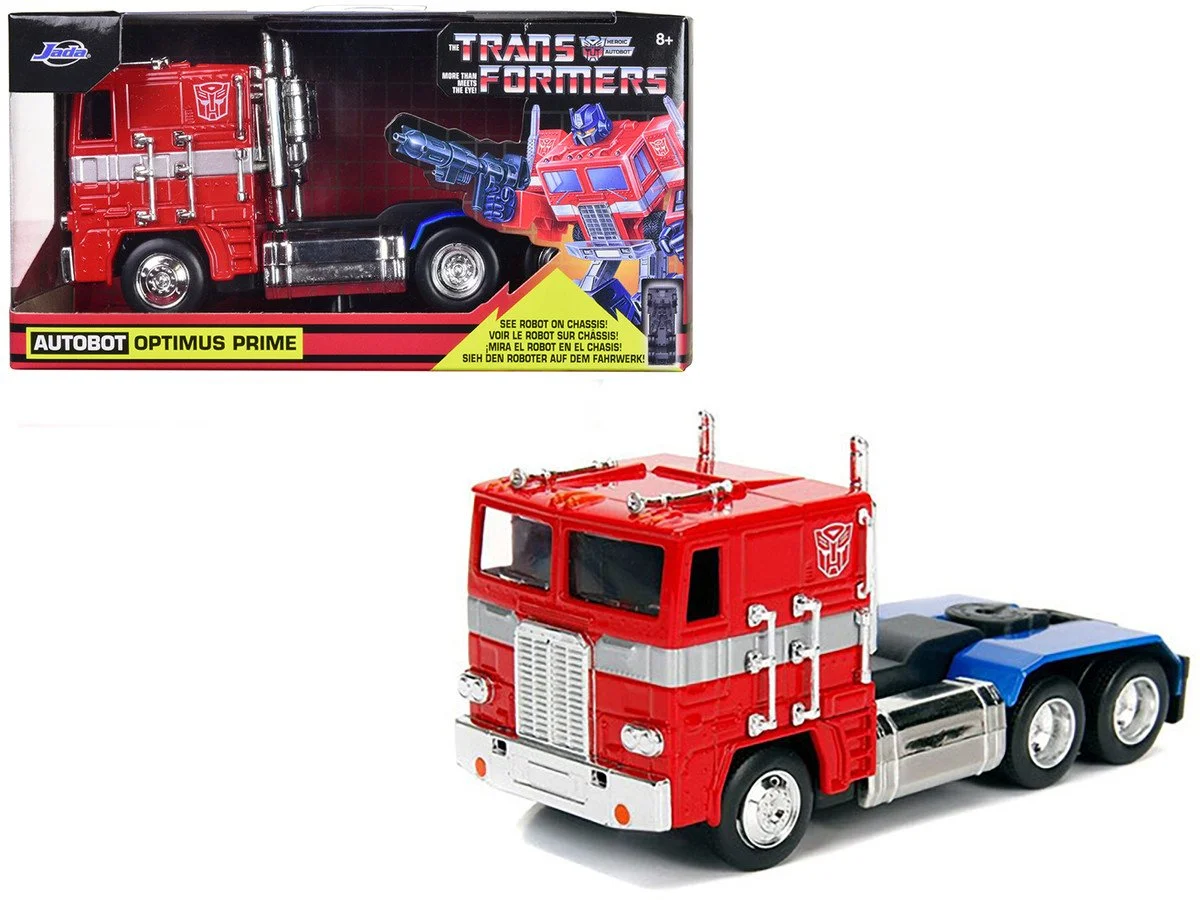 G1 Autobot Optimus Prime Truck Red with Robot on Chassis from 