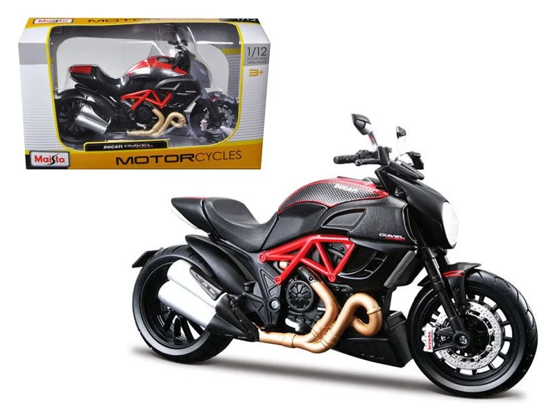 Ducati Diavel Red and Carbon 1/12 Motorcycle by Maisto