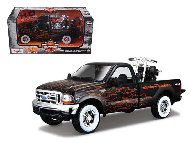 1999 Ford F-350 Super Duty & 2002 Harley Davidson FLSTB Night Train