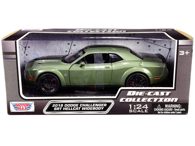 2018 Dodge Challenger SRT Hellcat Widebody Green Metallic 1/24