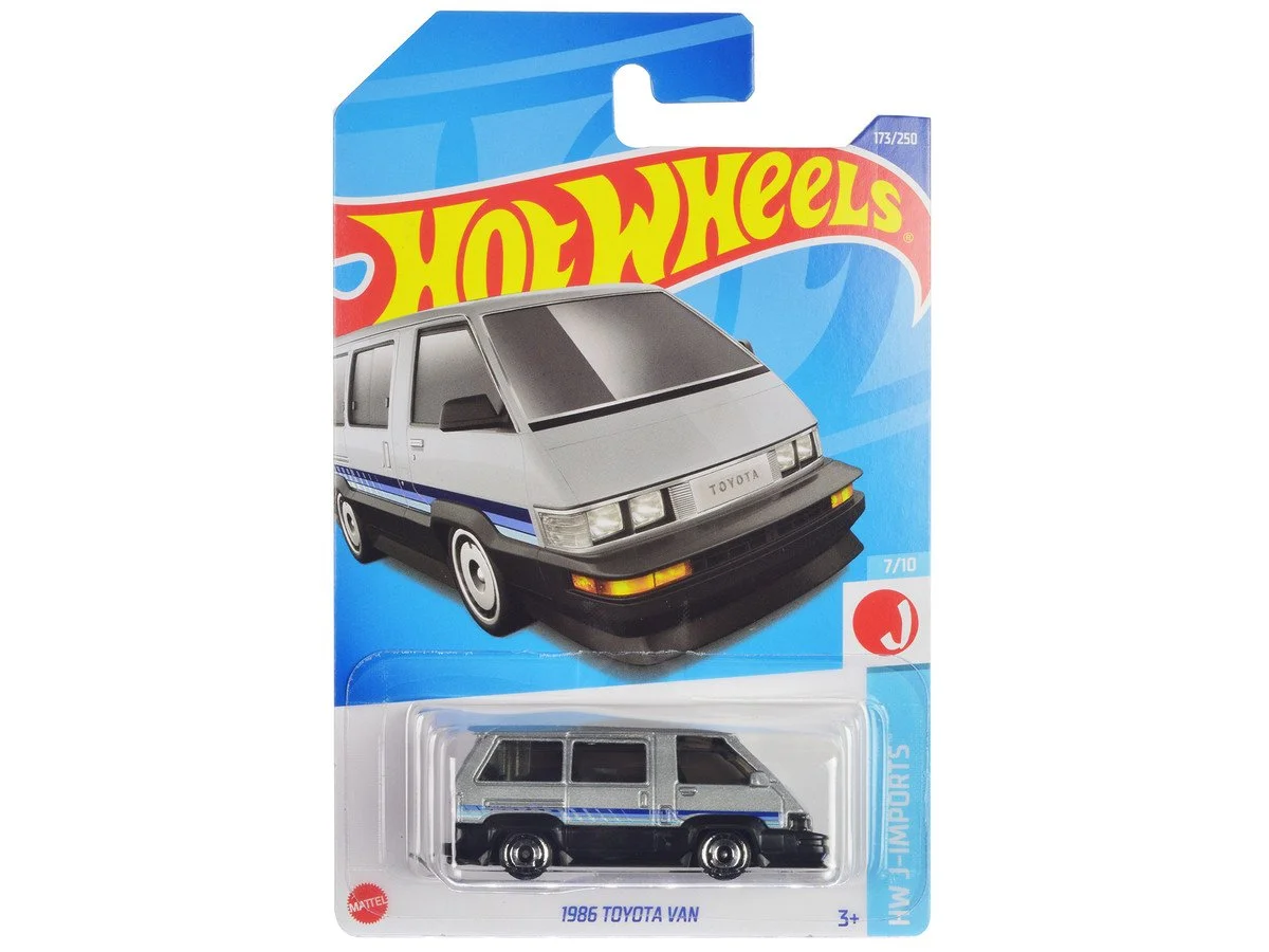 1986 Toyota Van Silver and Black Diecast Model Car