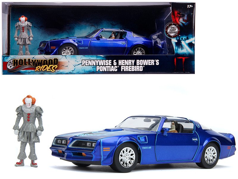 Henry Bower's Pontiac Firebird Trans Am with Pennywise Diecast Figure 