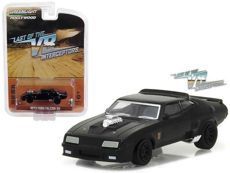 Max's 1973 Ford Falcon XB Black V8 Interceptor 1/64 Diecast