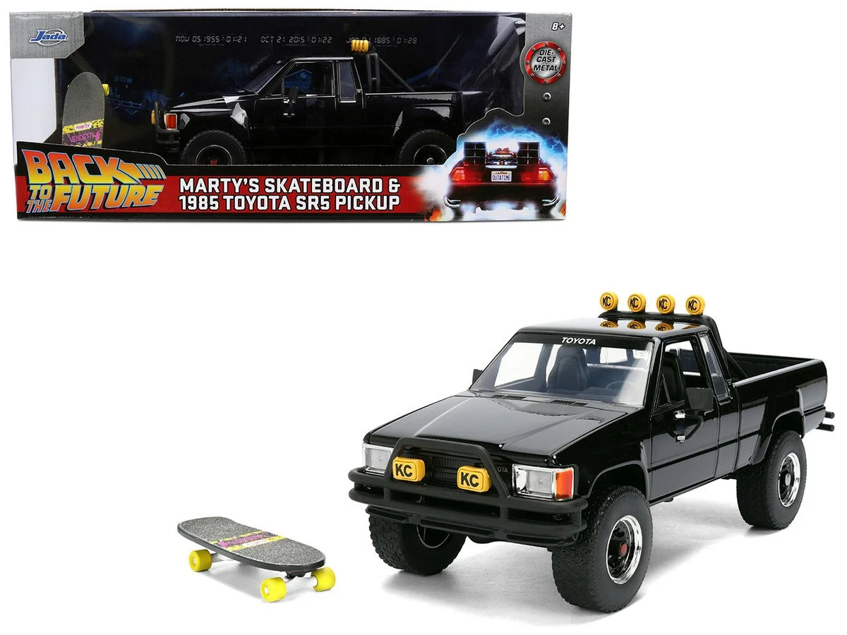 1985 Toyota SR5 Pickup Truck with Marty's Skateboard "Back to the Future" (1985) 1/24 Diecast