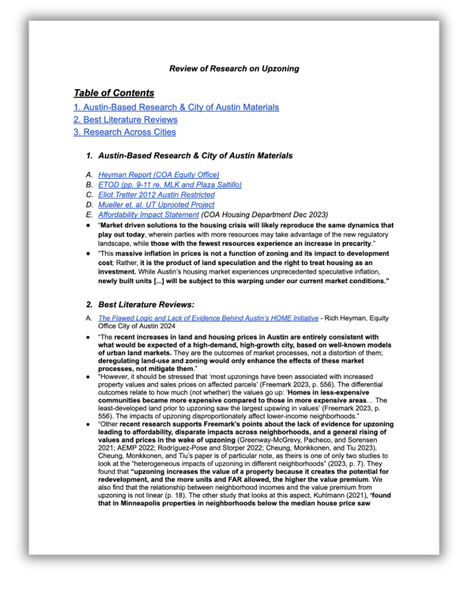 Land Use Research &amp; Policy Solutions