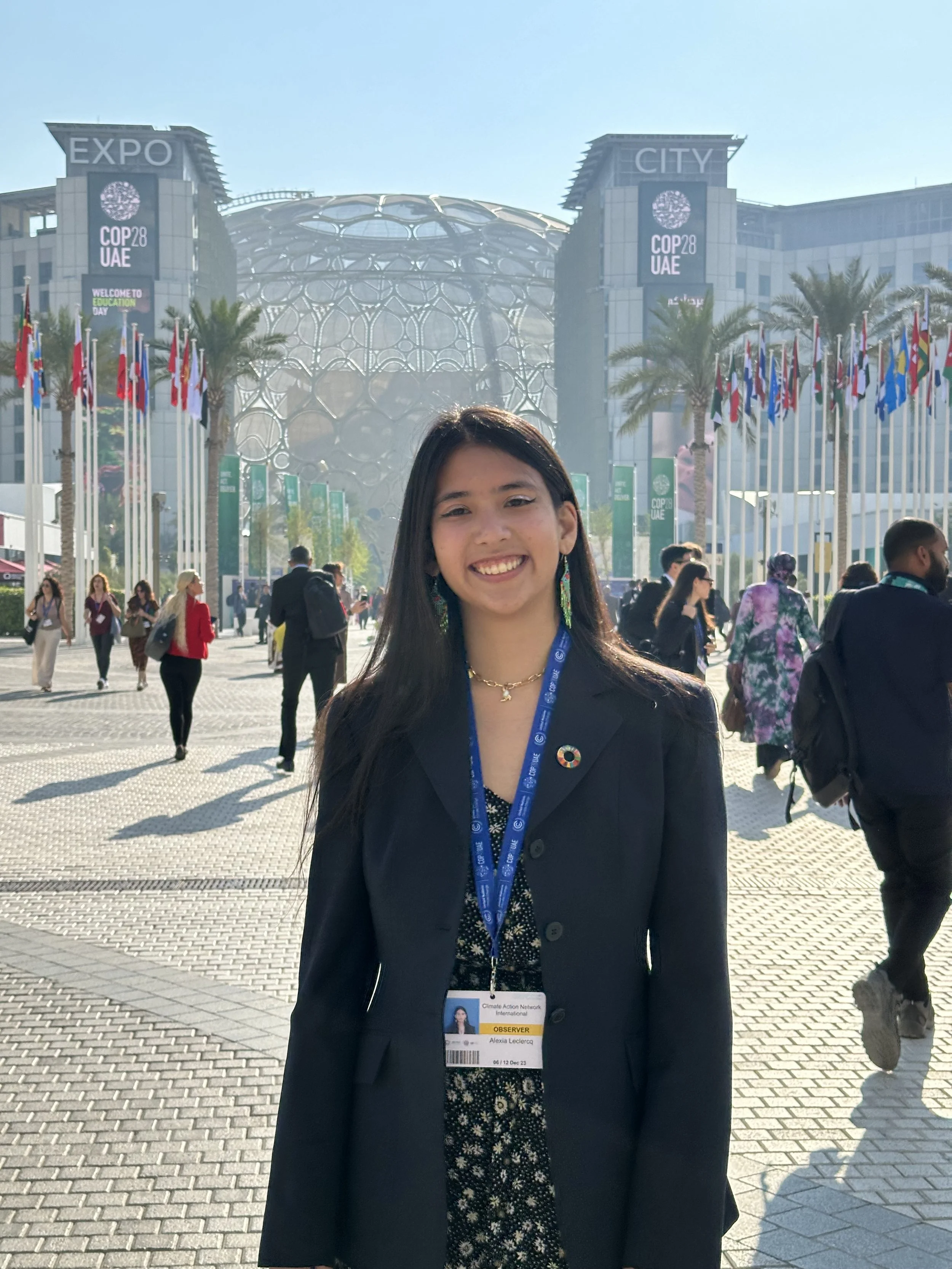 Alexia Leclercq attending COP28 in Dubai
