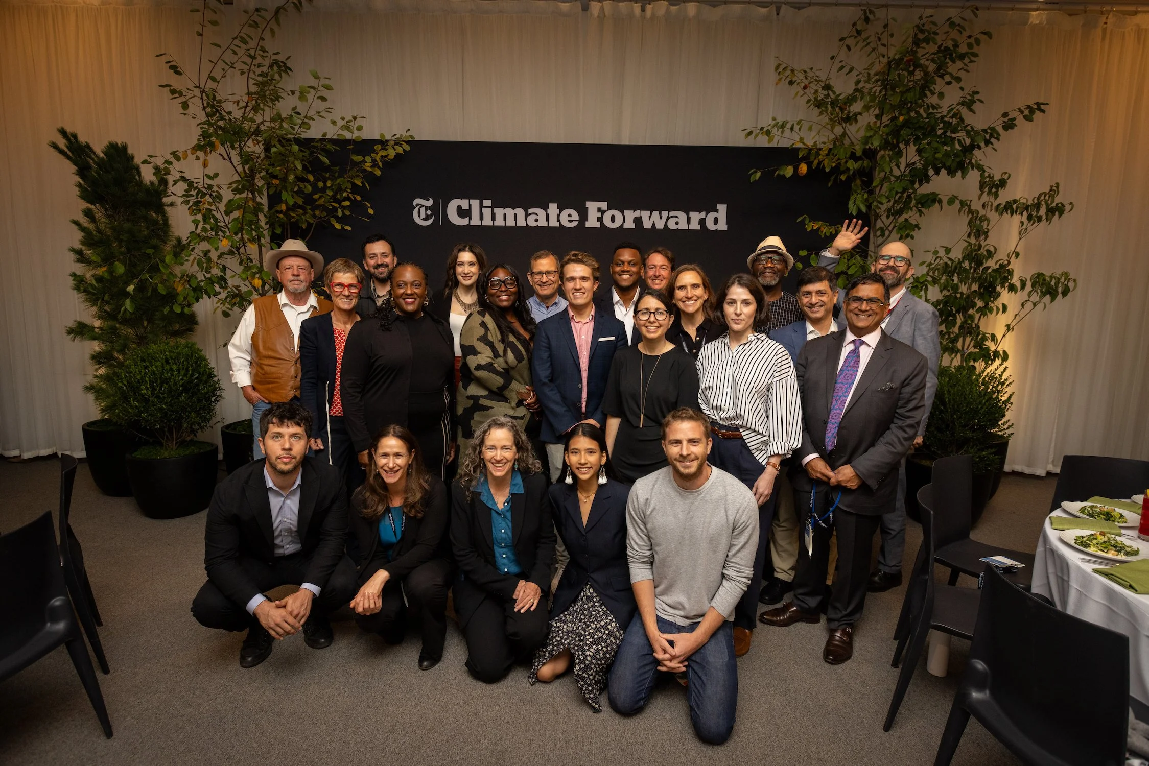 Alexia Leclercq speaking at the New York Times Climate Forward Event