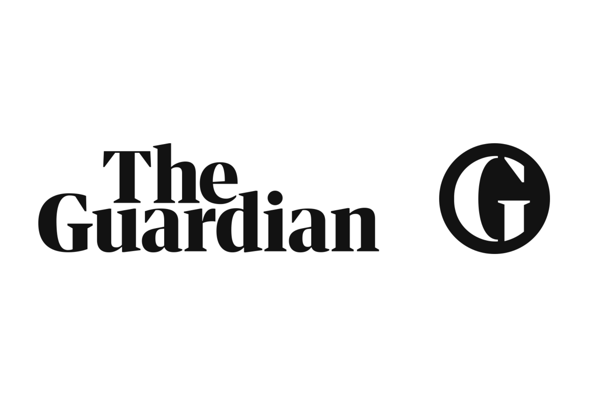 The Guardian logo with a stylized 'G' inside a black circle and the words 'The Guardian' in black text.