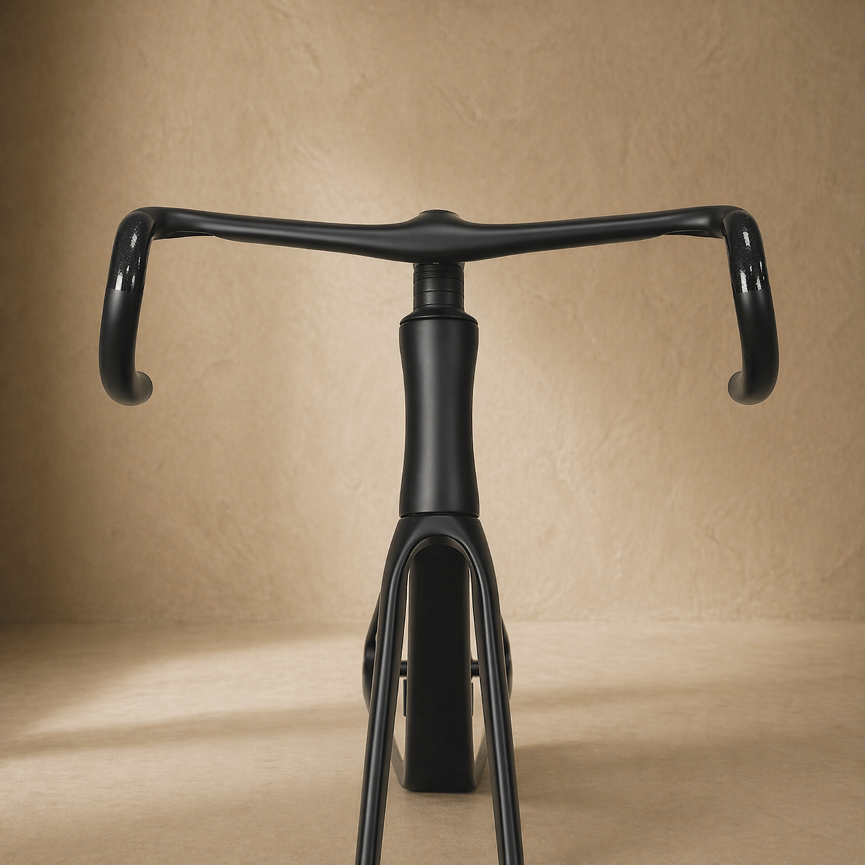kom-hunter-integrated-handlebar-carbon-road-bike-front-view.png