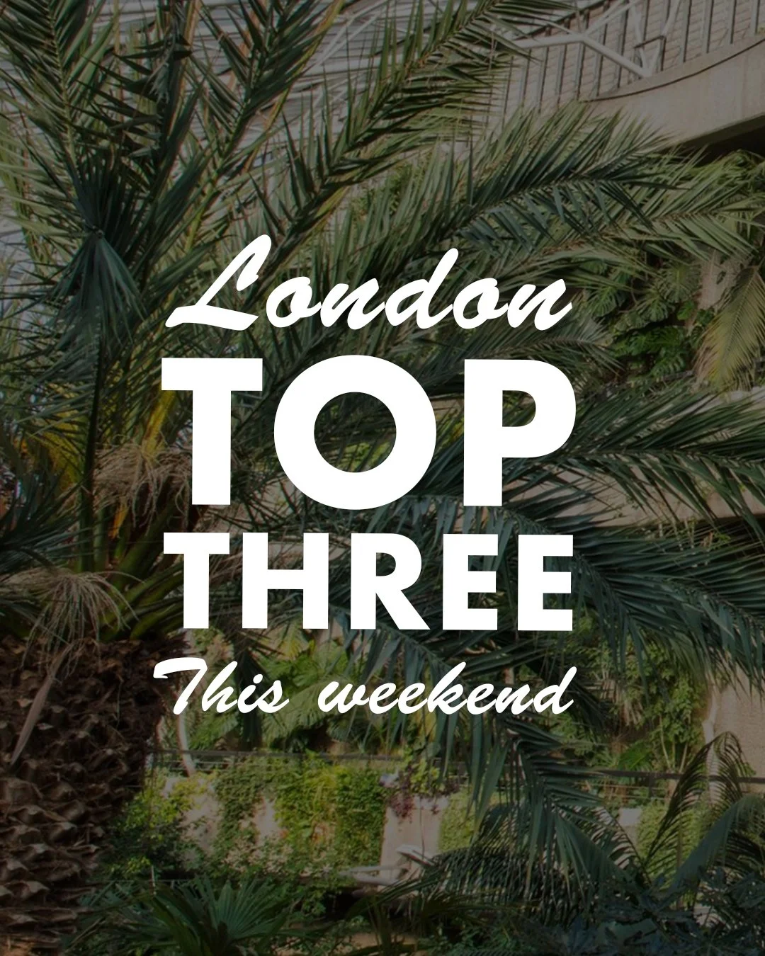 F&amp;T's Top 3 Things to do this weekend in London:

FRIDAY:
&bull;	FREE Goldsmiths MFA Fine Art Show All Weekend
&bull;	FREE: North Face Climbing Festival w/ Femi Koleoso DJ set, Royal Victoria Dock 
&bull;	Backyard Biennal: East &ndash; Whitechape