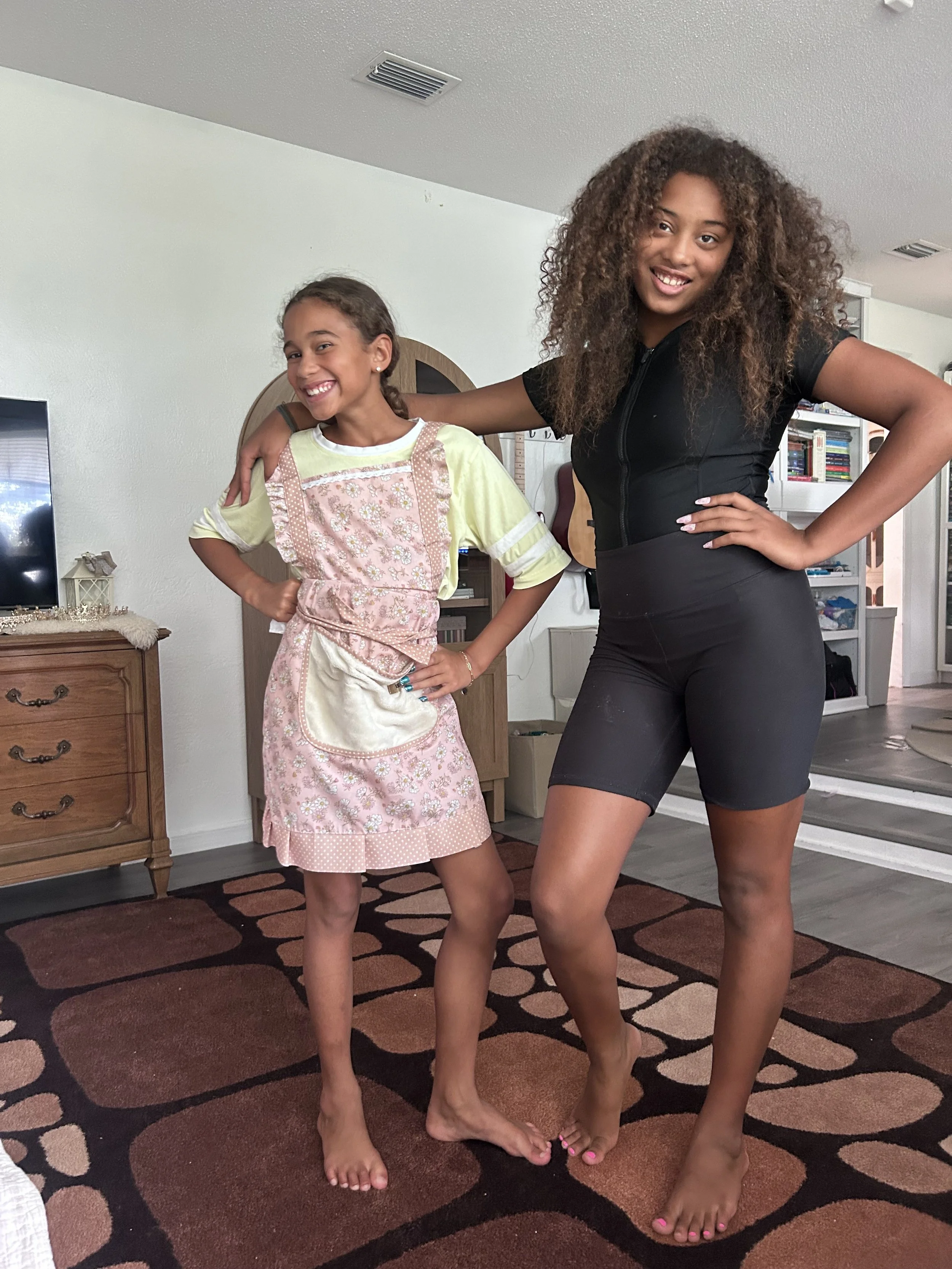 Girls need this Apron with Towel Pocket