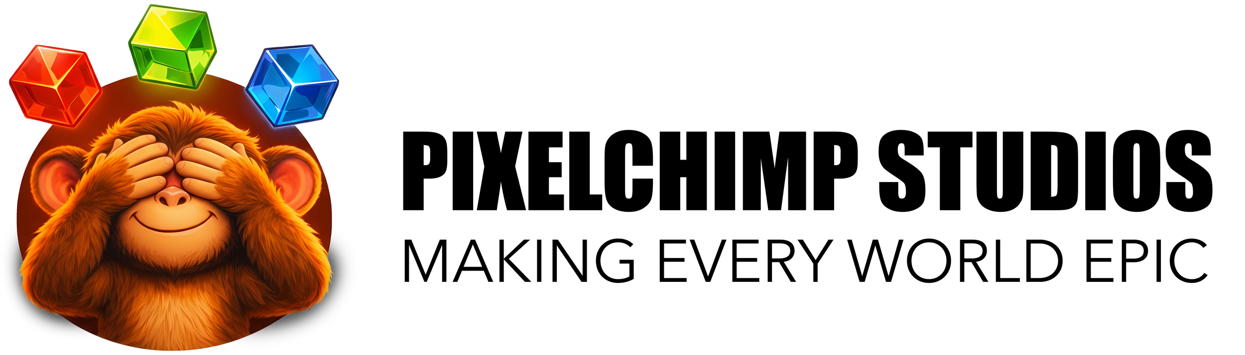 Pixelchimp Studios logo with the tagline “Making Every World Epic”