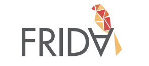 Stylized text spelling 'FRIDAY' with the letter 'A' replaced by a geometric, multi-colored fox head logo.