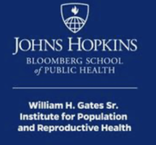 Logo of Johns Hopkins Bloomberg School of Public Health and William H. Gates Sr. Institute for Population and Reproductive Health.