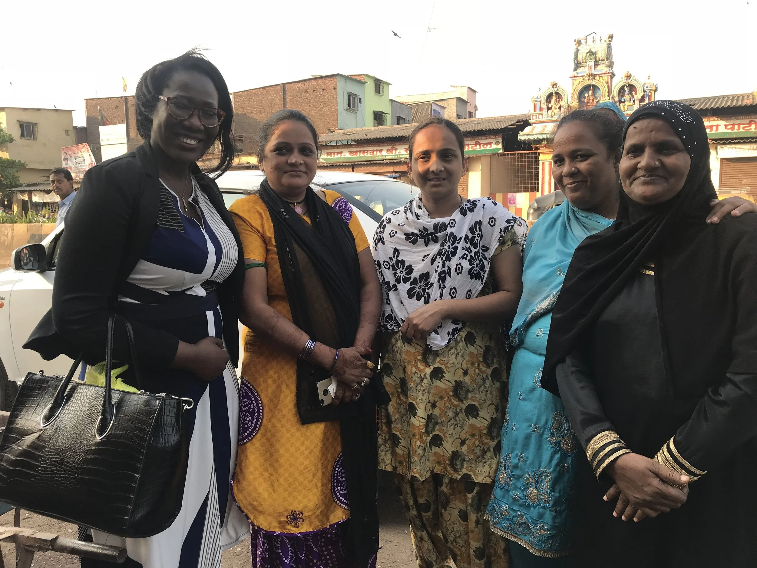 Dr Kizanne James working in India