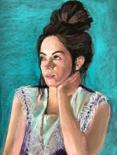 Woman Resting On Hand