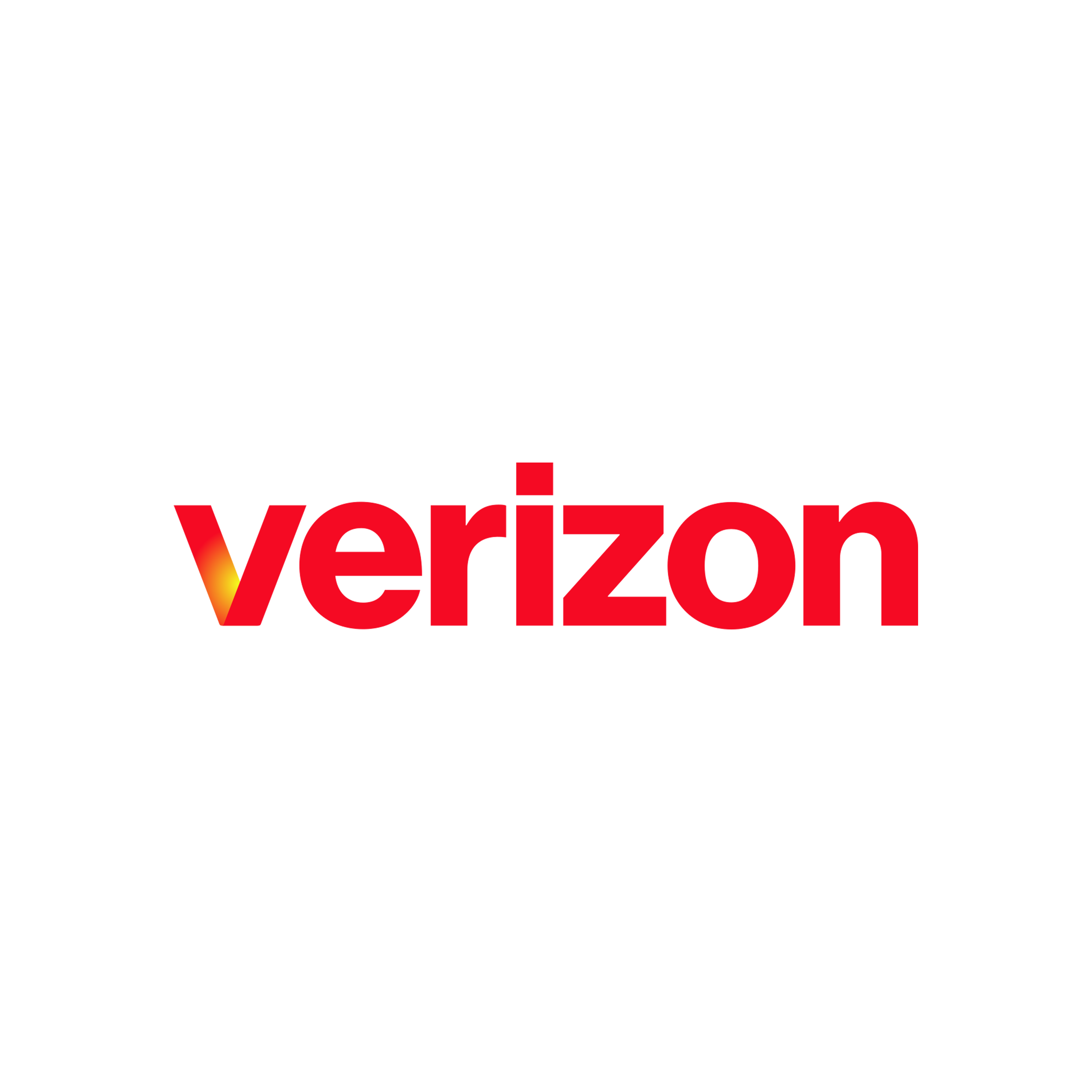 Red Verizon logo with a slight gradient effect on a white background.