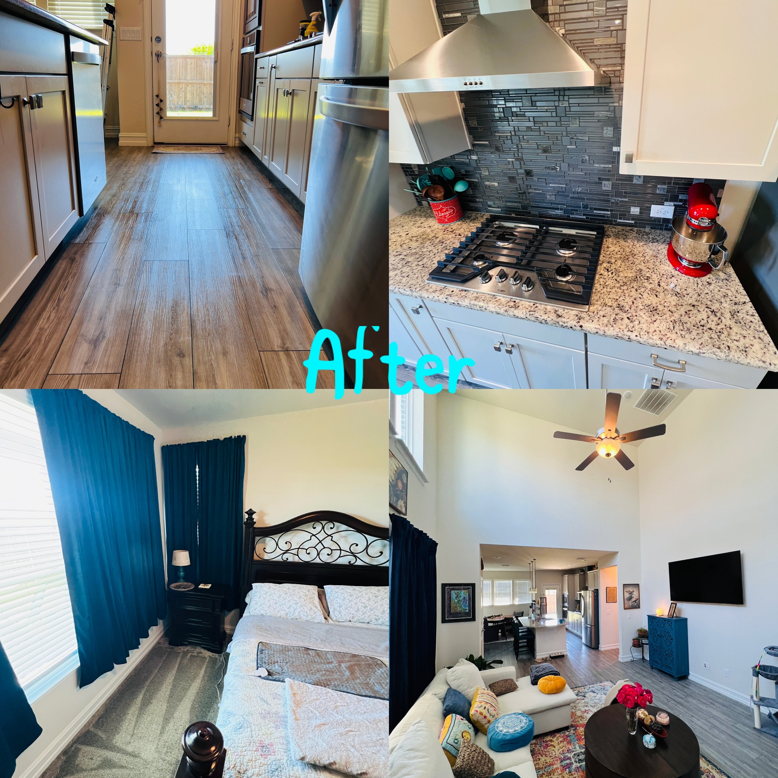 Residential cleaning services in Dallas TX – before and after cleaning results by Ishimwe Cleaning Services LLC