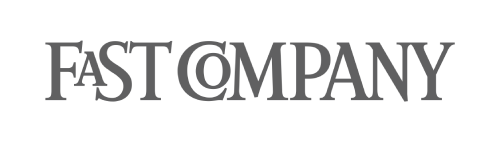 The image shows the logo of Fast Company in black text with a stylized ampersand.