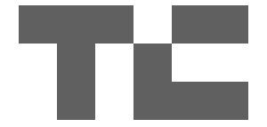 Abstract geometric pattern with black and gray shapes.