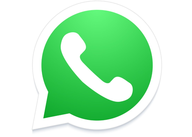 Simbolo di WhatsApp, un'icona verde con una cornetta bianca all'interno.