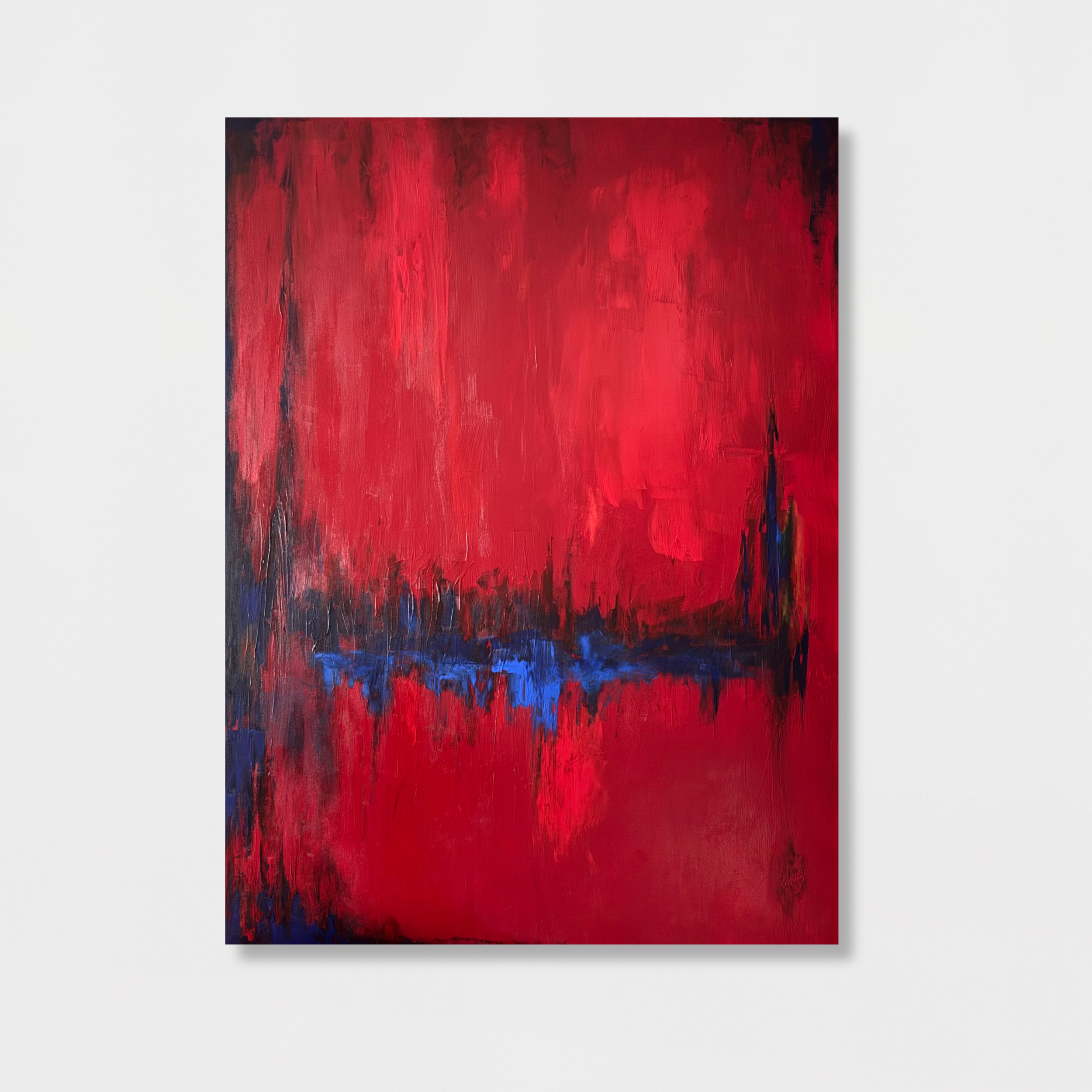 Frequency 1 – 2025 – Acrylic on canvas – 48 × 36 in