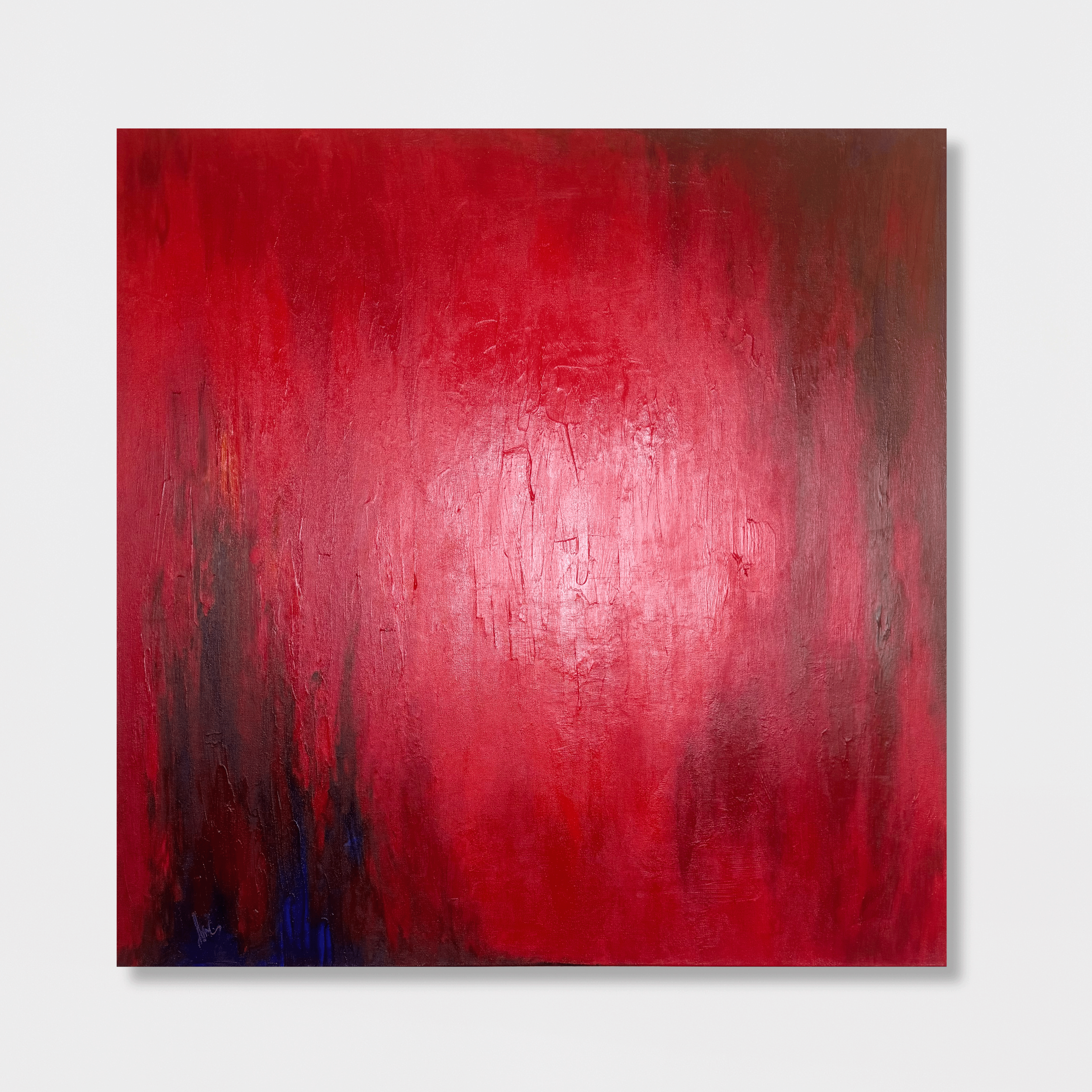 Embers – 2025 – Acrylic on canvas – 36 × 36 in