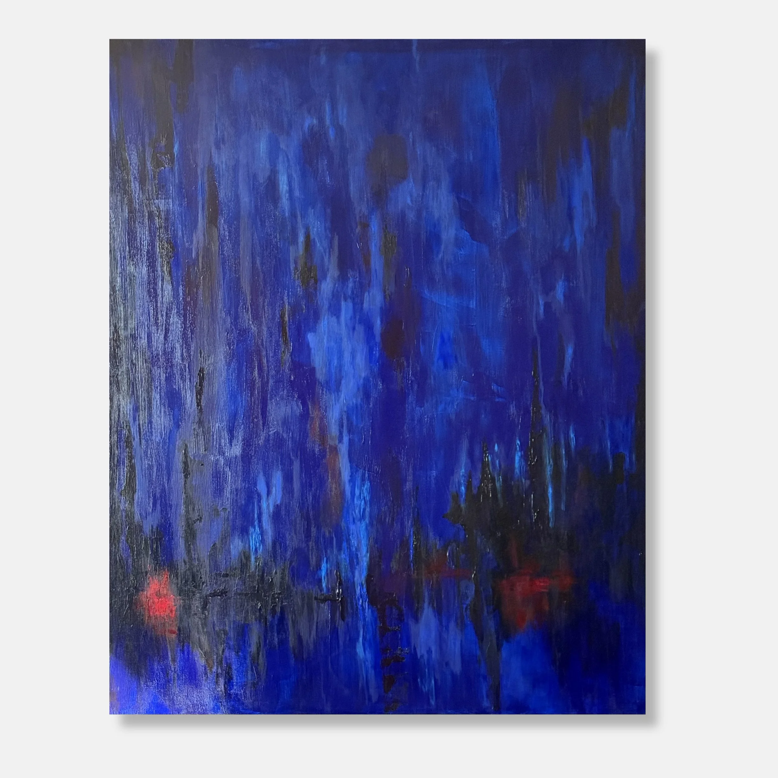 Tectonic (What Remains) – 2026 – Acrylic on canvas – 60 × 48 in