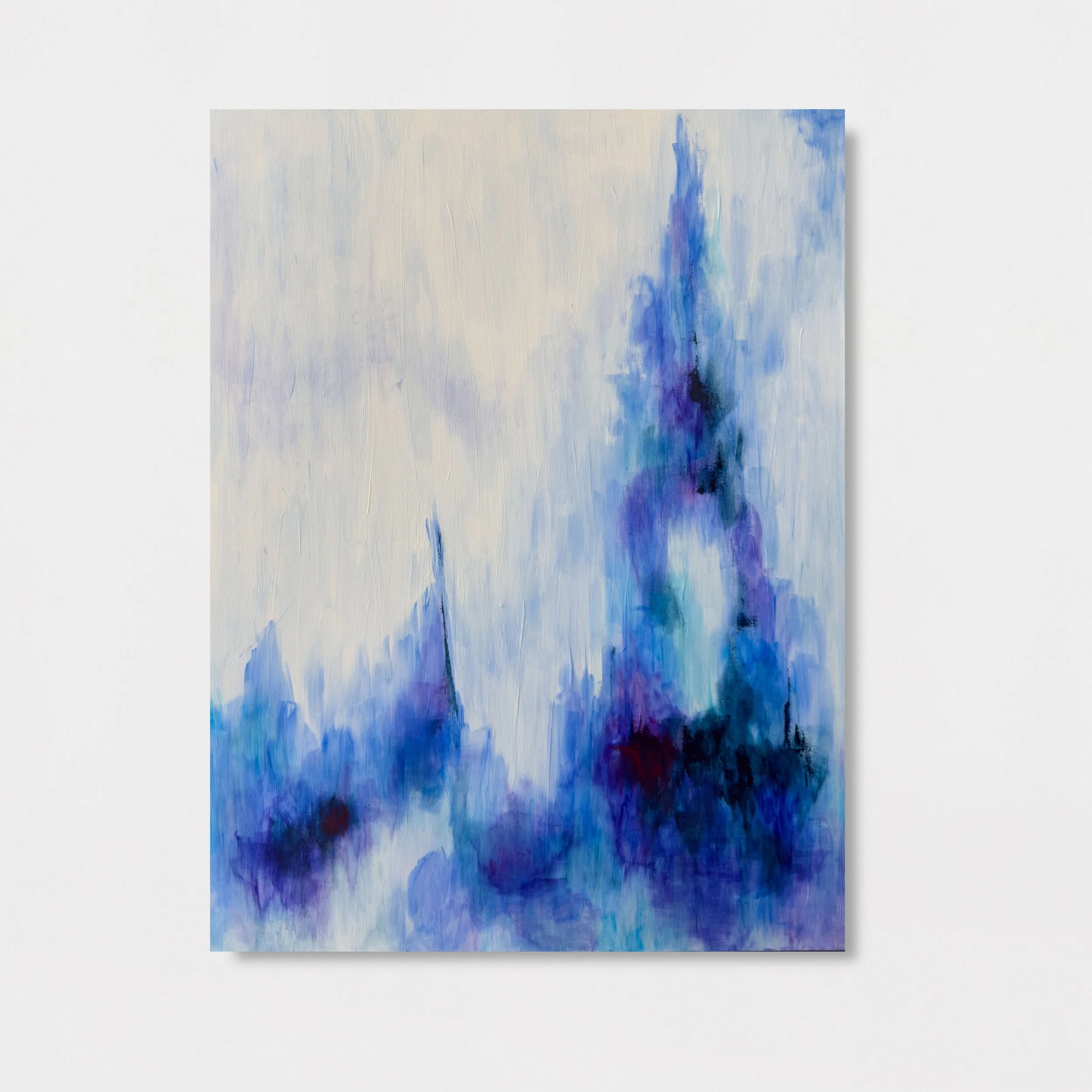 Bleu Mélancolique – 2026 – Acrylic on canvas – 48 × 36 in
