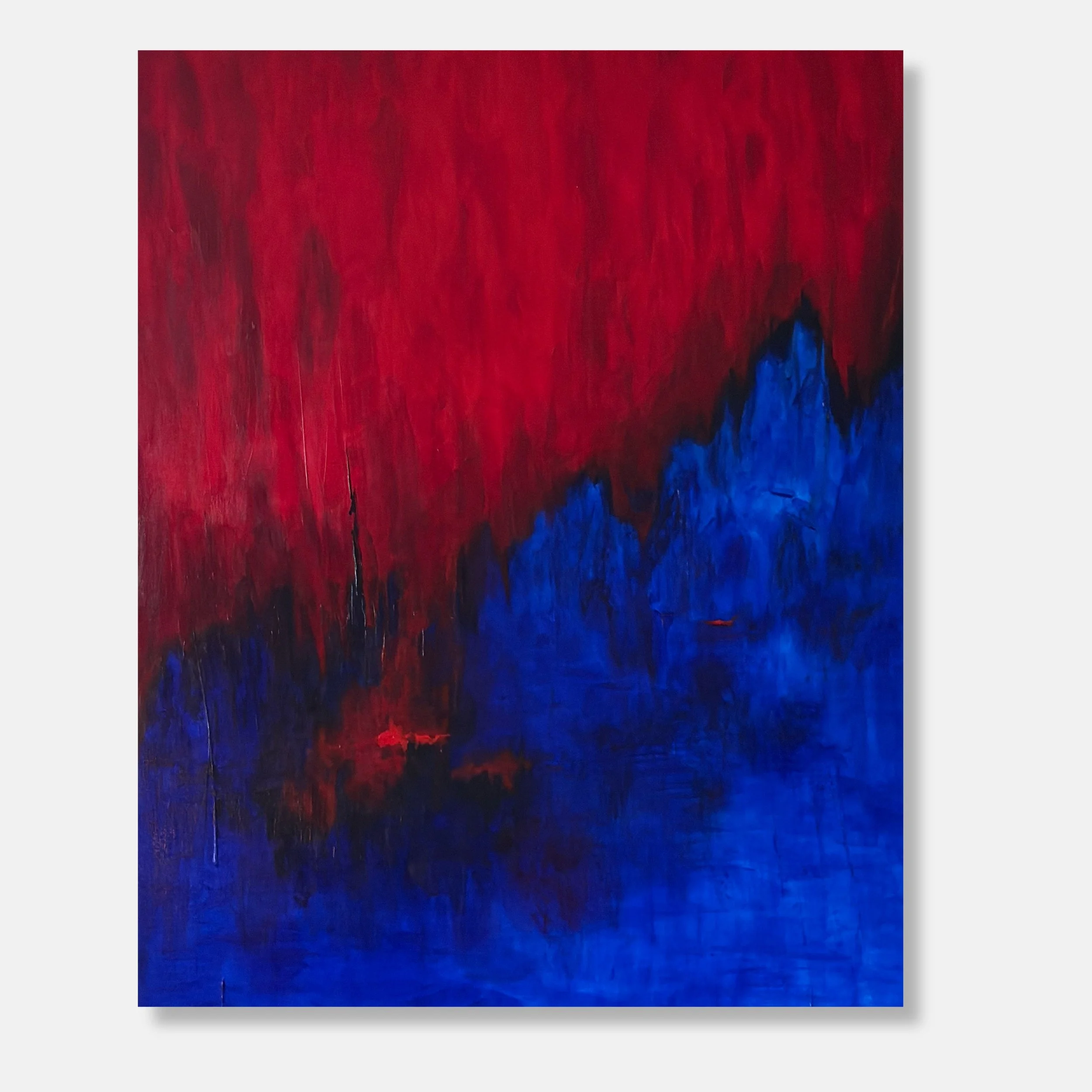 Remanence – 2026 – Acrylic on canvas – 60 × 48 in 