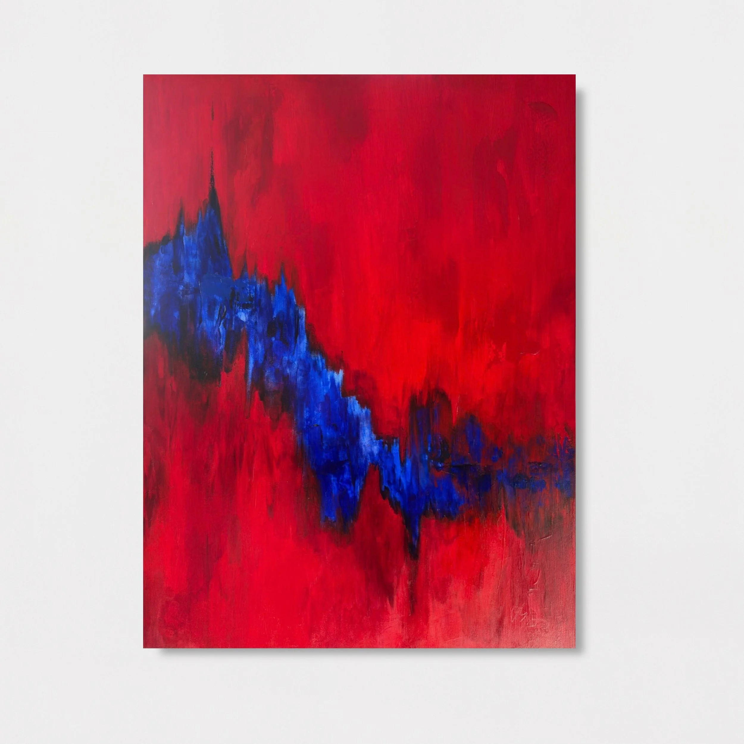 Descent – 2026 – Acrylic on canvas – 40 × 30 in