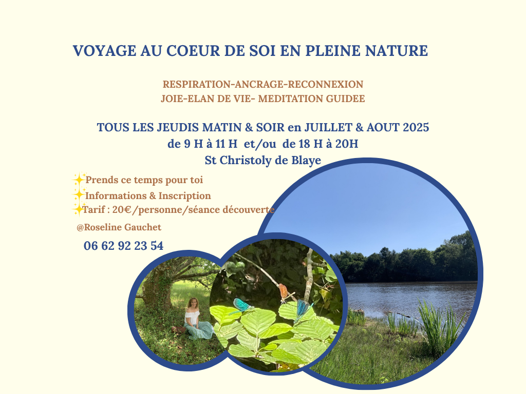 VOYAGE AU COEUR DE SOI EN PLEINE NATURE