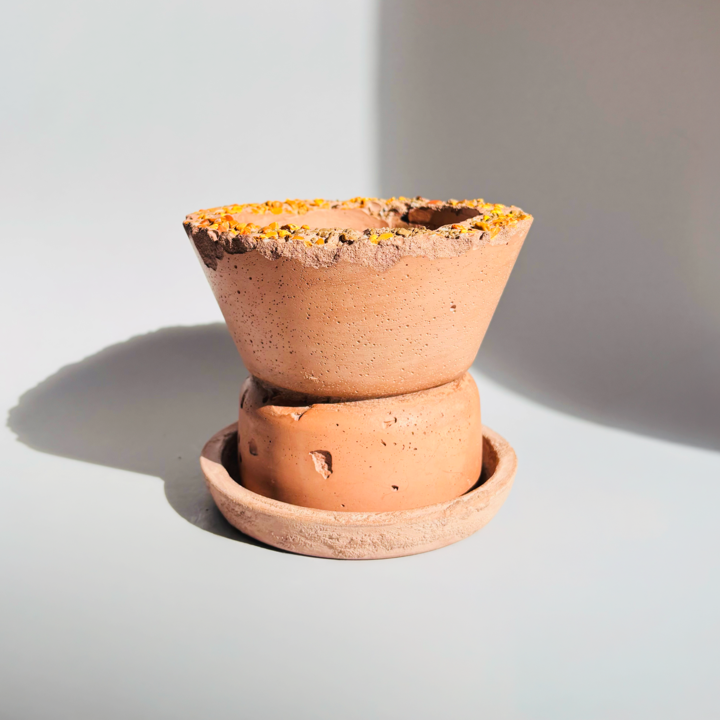 Relic - Terracotta Toned - Stone Detail Rim