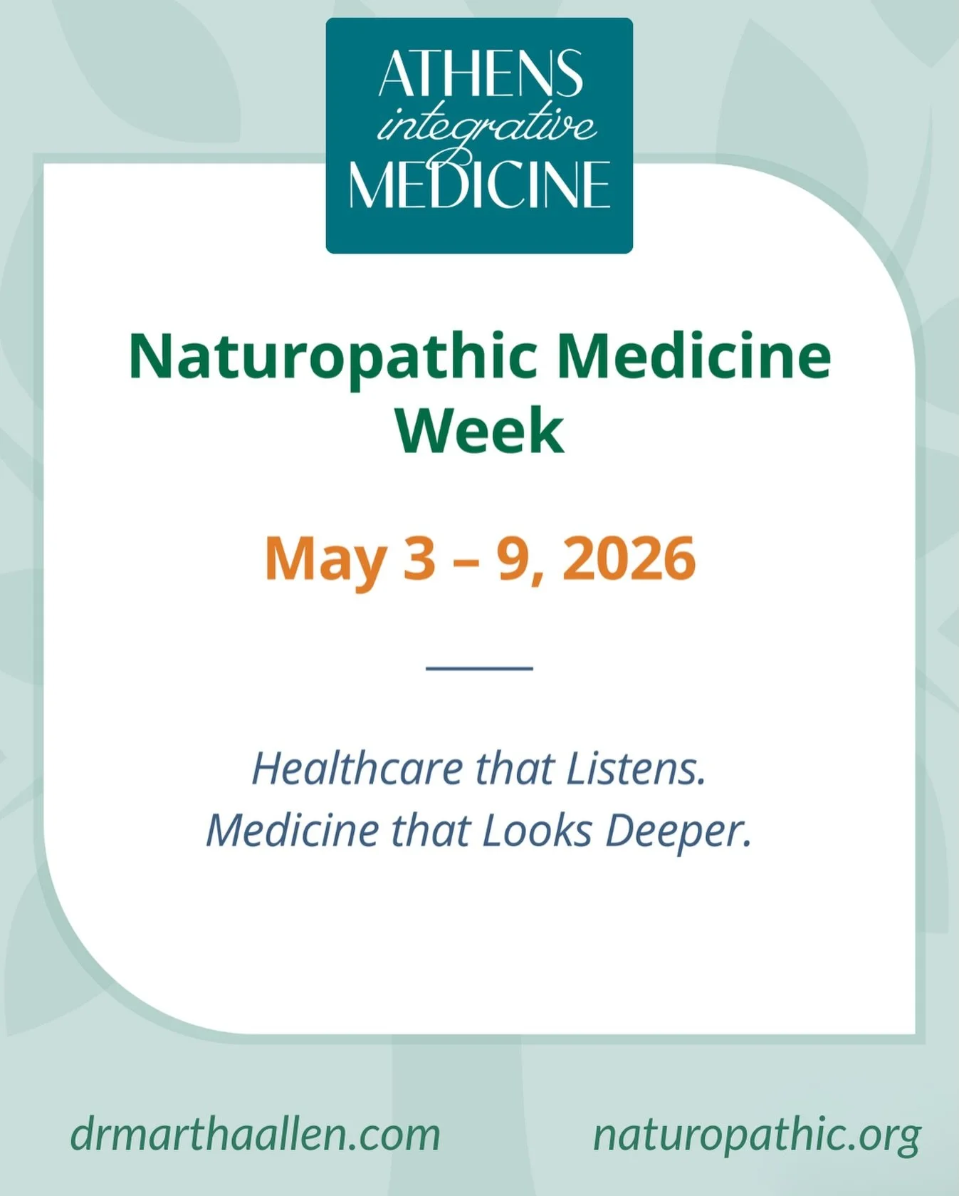 Next week is Naturopathic Medicine Week and across the United States and Canada, naturopathic doctors and their patients will be celebrating a form of healthcare that&rsquo;s been quietly transforming lives. 

 

Maybe you&rsquo;ve heard of natur