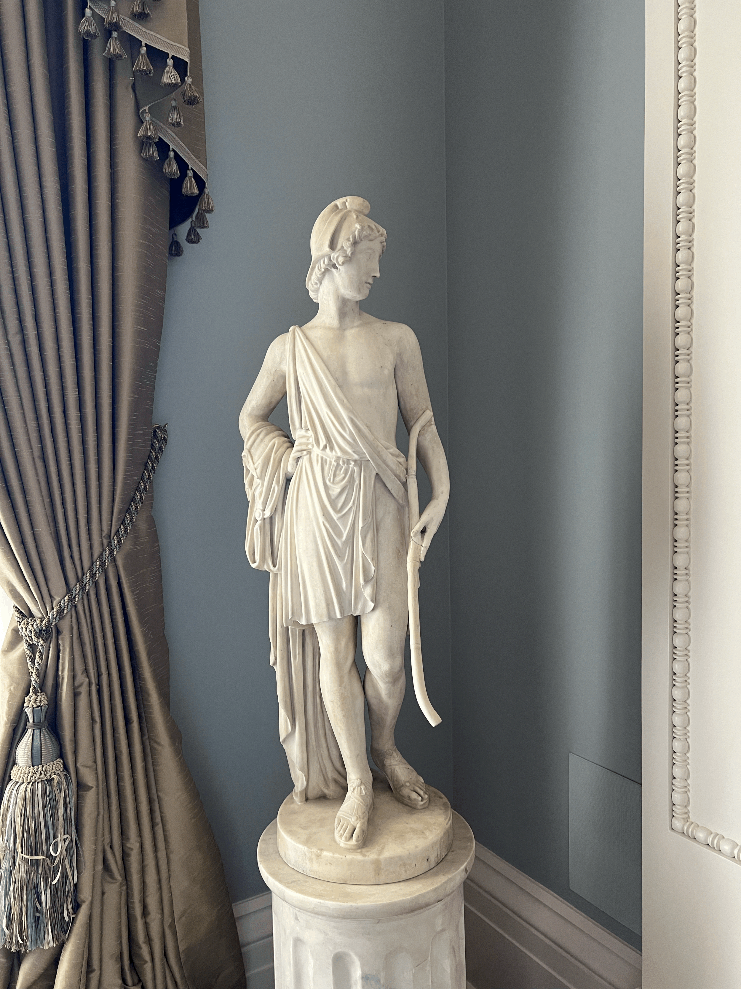 Neoclassical-Style Italian Marble Figure of Paris