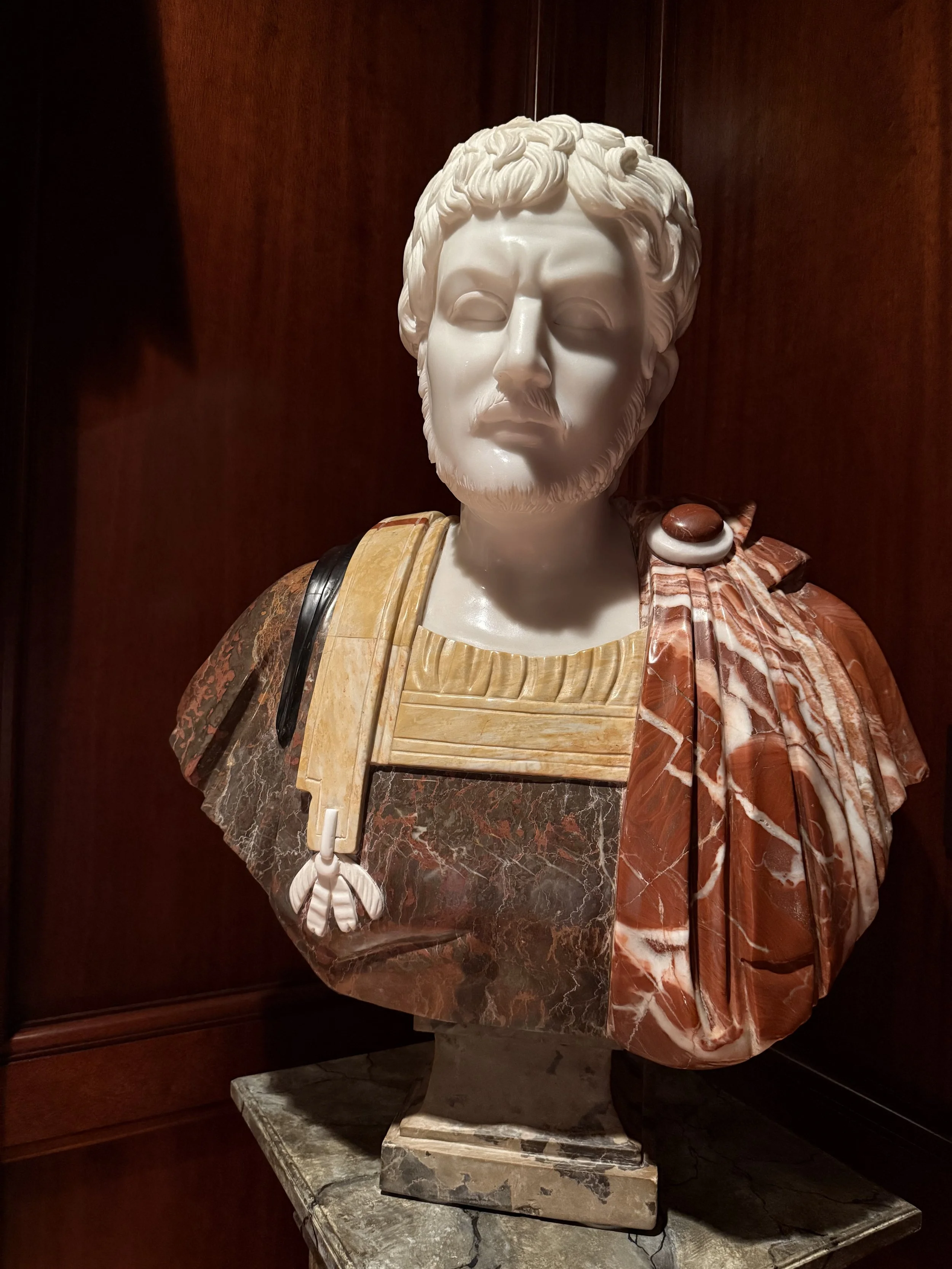Hadrian Roman Breccia Marble Bust