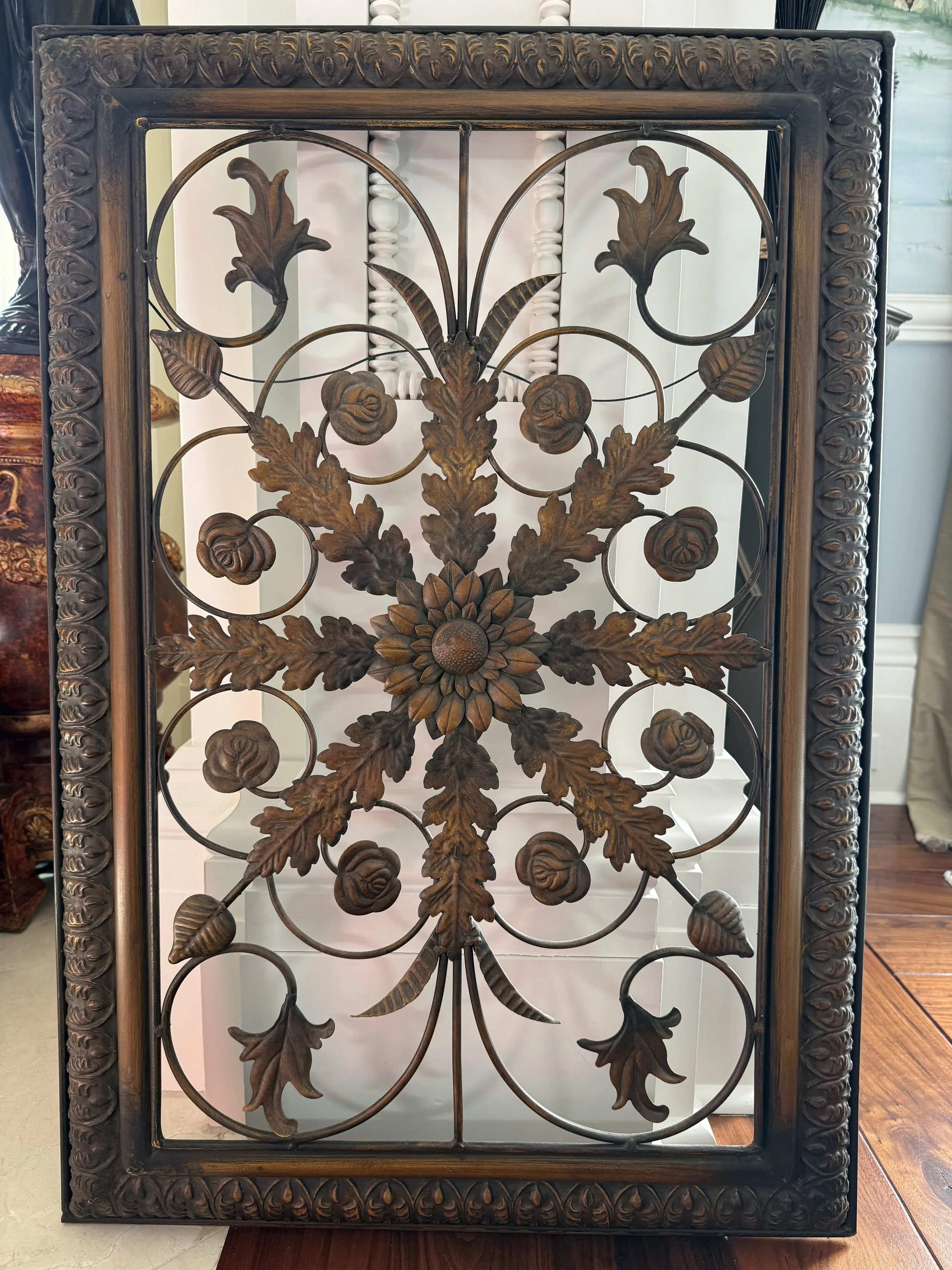 Pair of Decorative Metal Wall Art