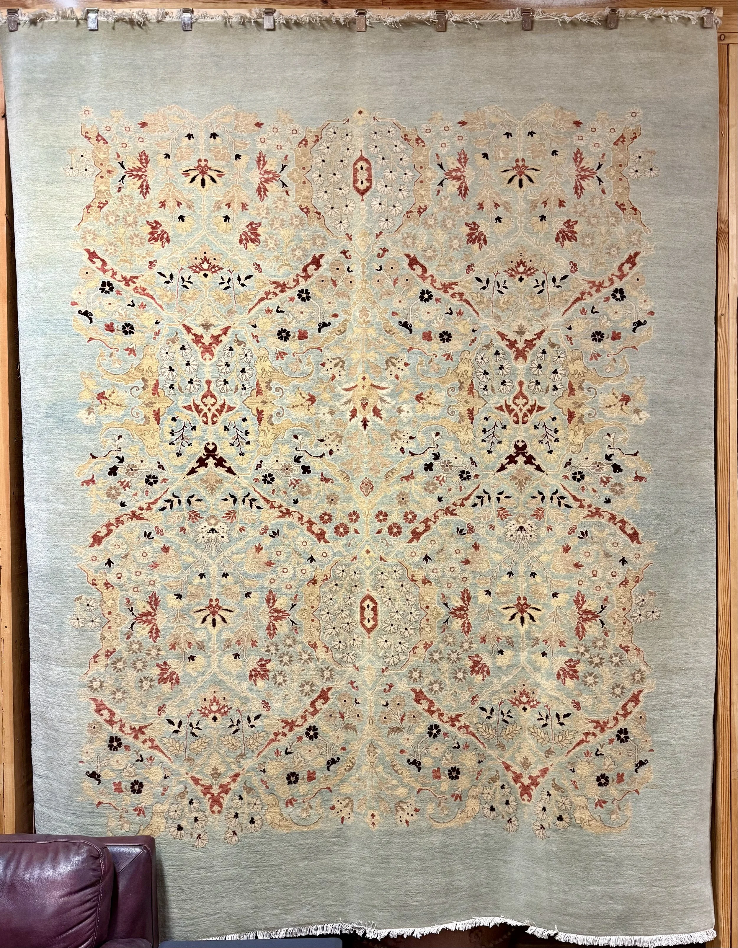 8' x 10' Oushak Style Hand Knotted Wool Rug