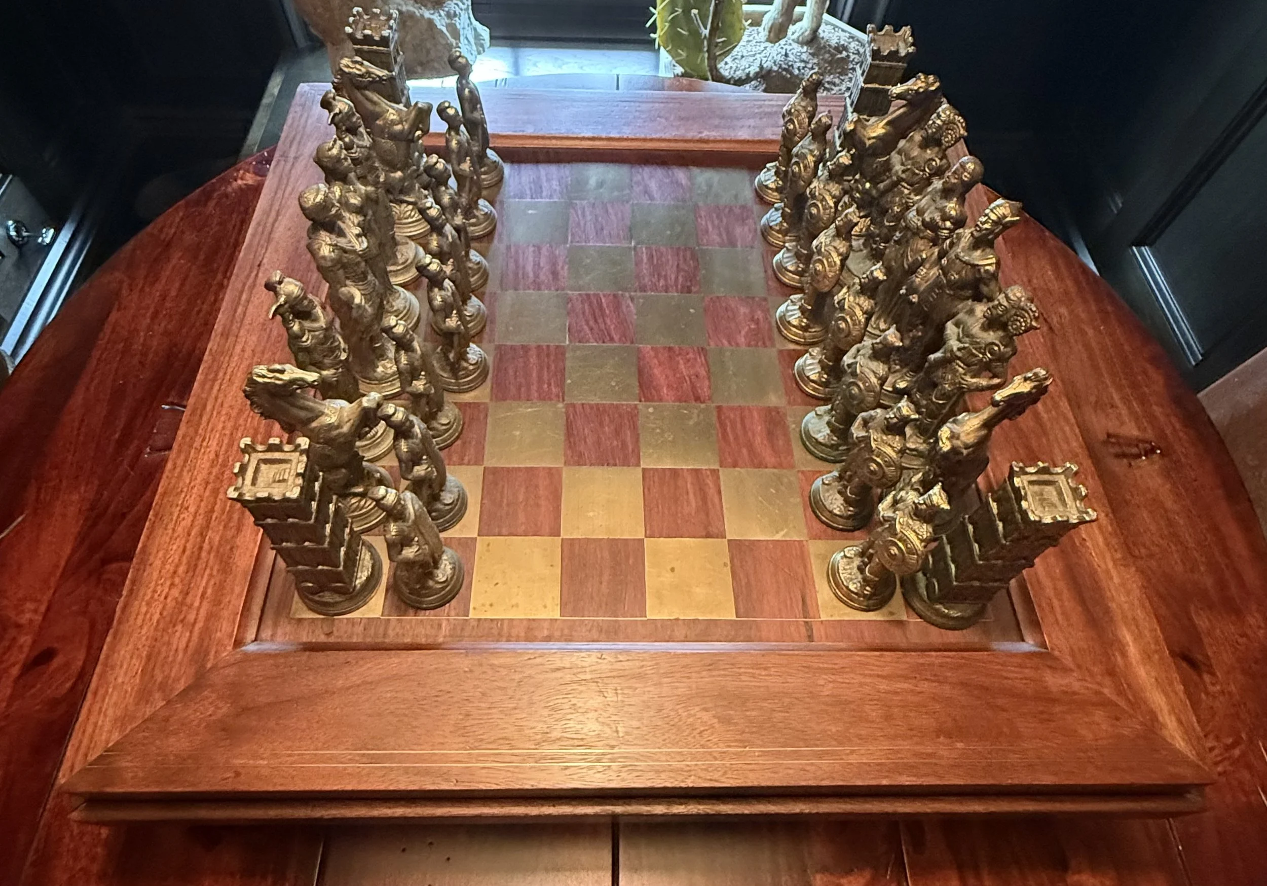 Collectible handcrafted chess set