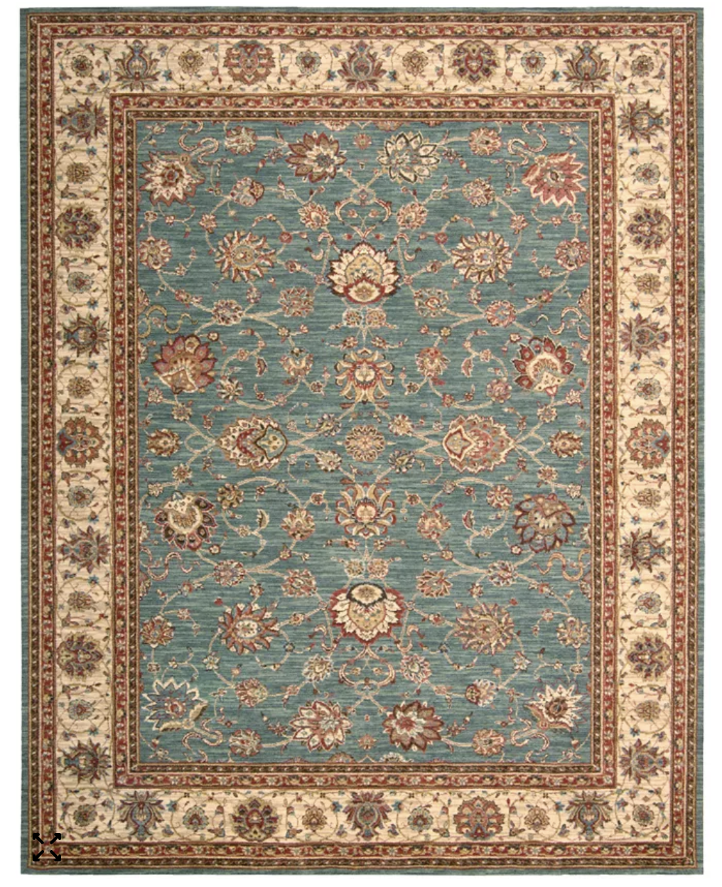 13’ 9” x 9’ 7” Nourison 100% wool pile