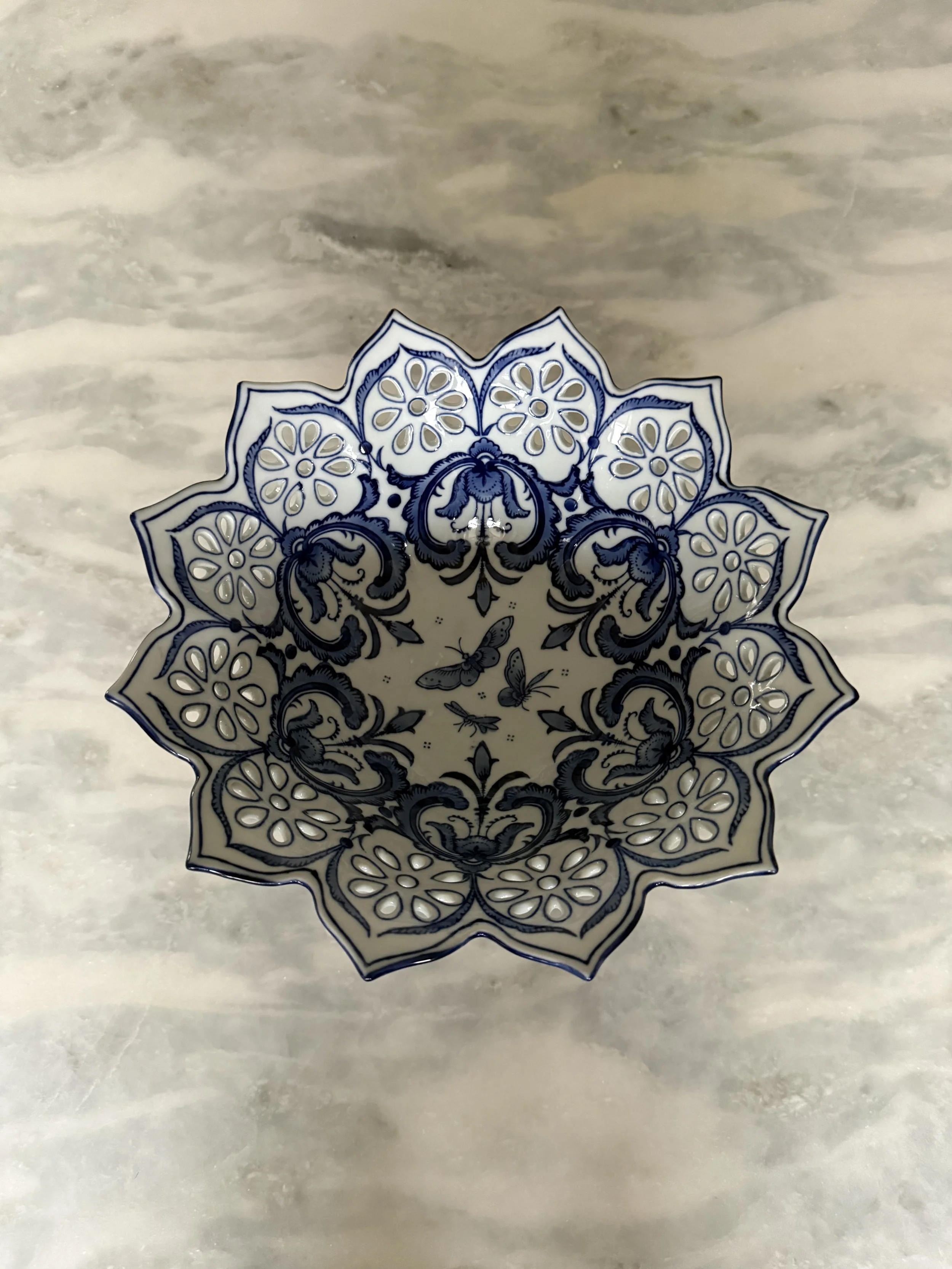 Delft pierced decorative bowl